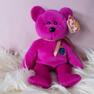 Rare Millennium 2000 Ty Bear! 🐻 💜 Beanie Baby